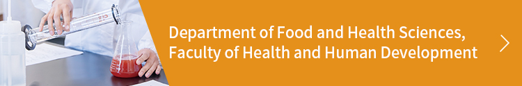 Department of Food and Health Sciences, Faculty of Health and Human Development