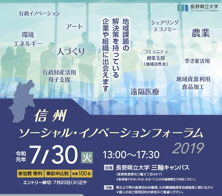 信州ソーシャルイノベーションフォーラム2019　アーカイブ