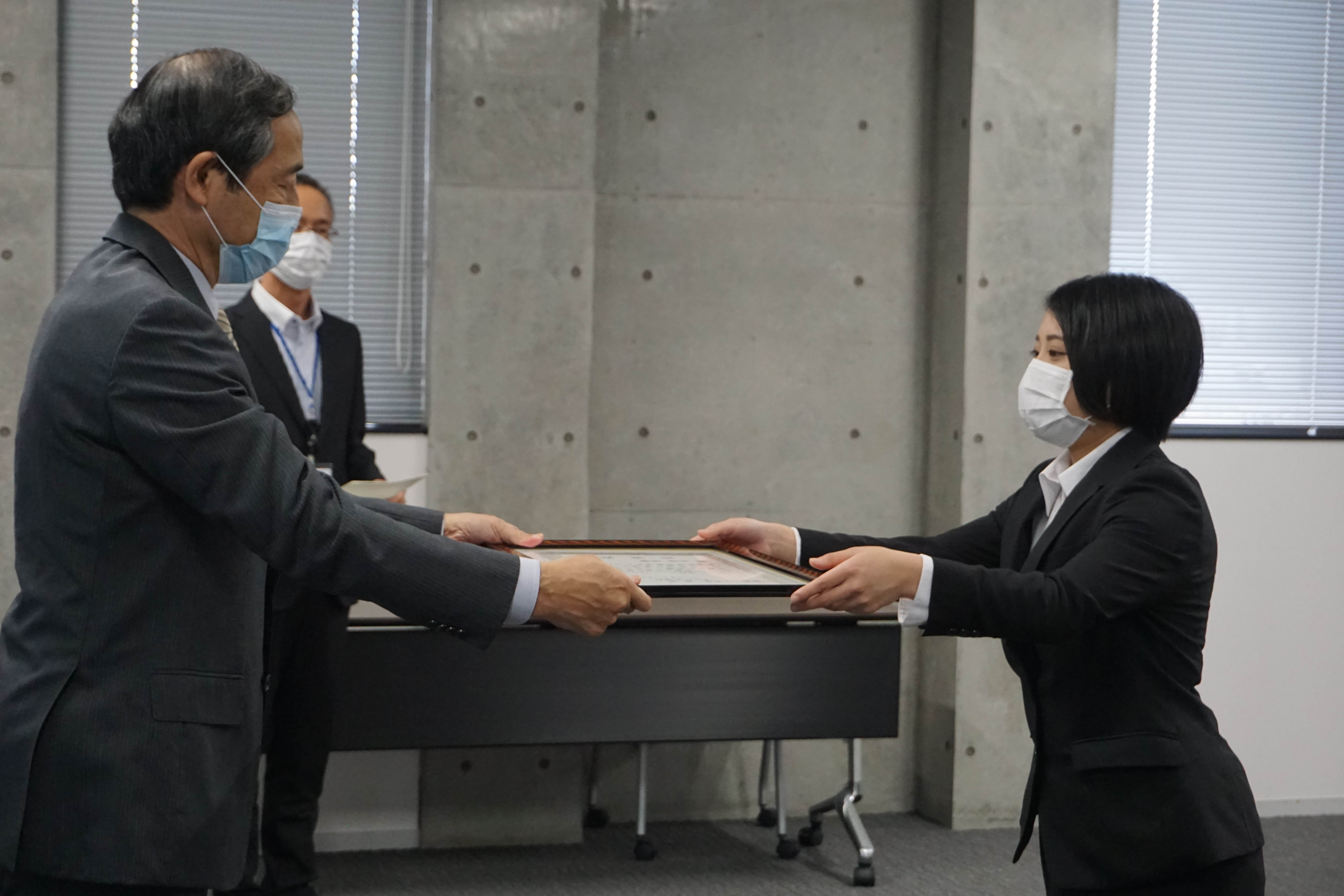 学長表彰の様子
