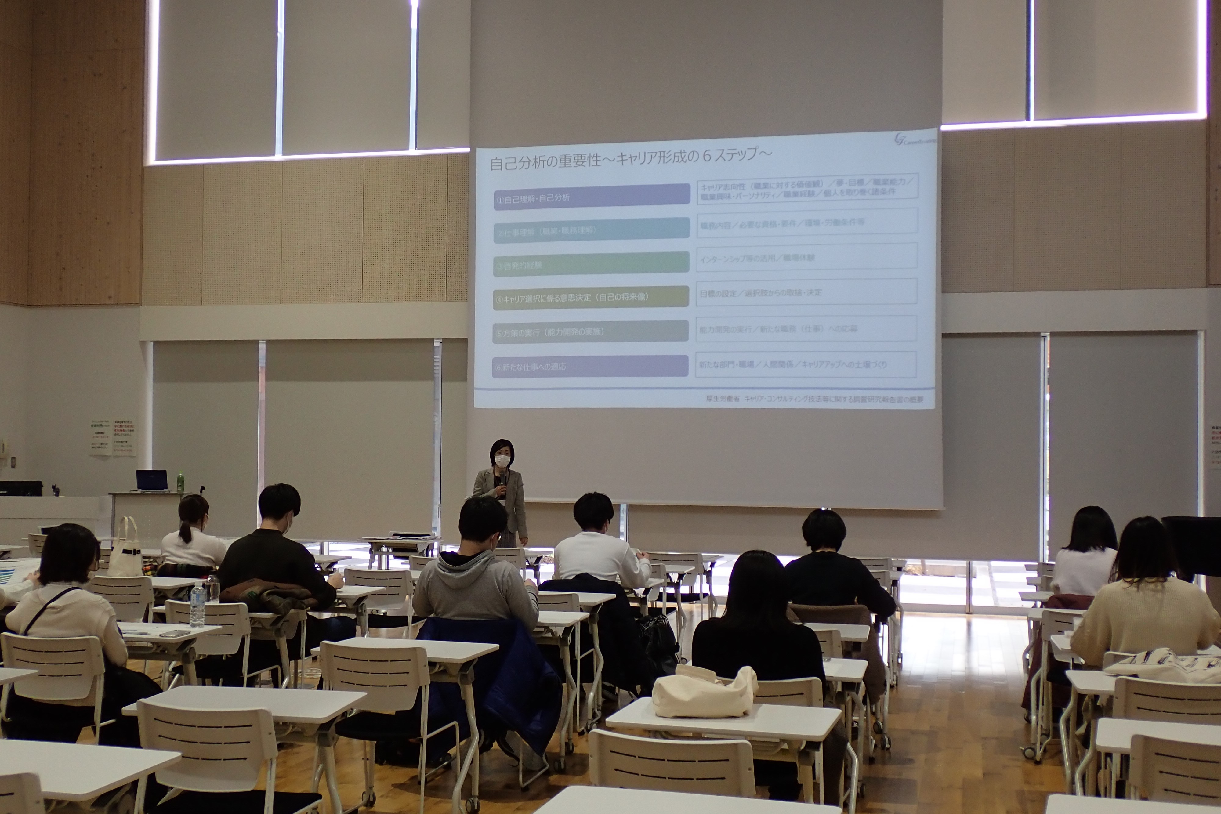 講師によるレクチャーの様子です。