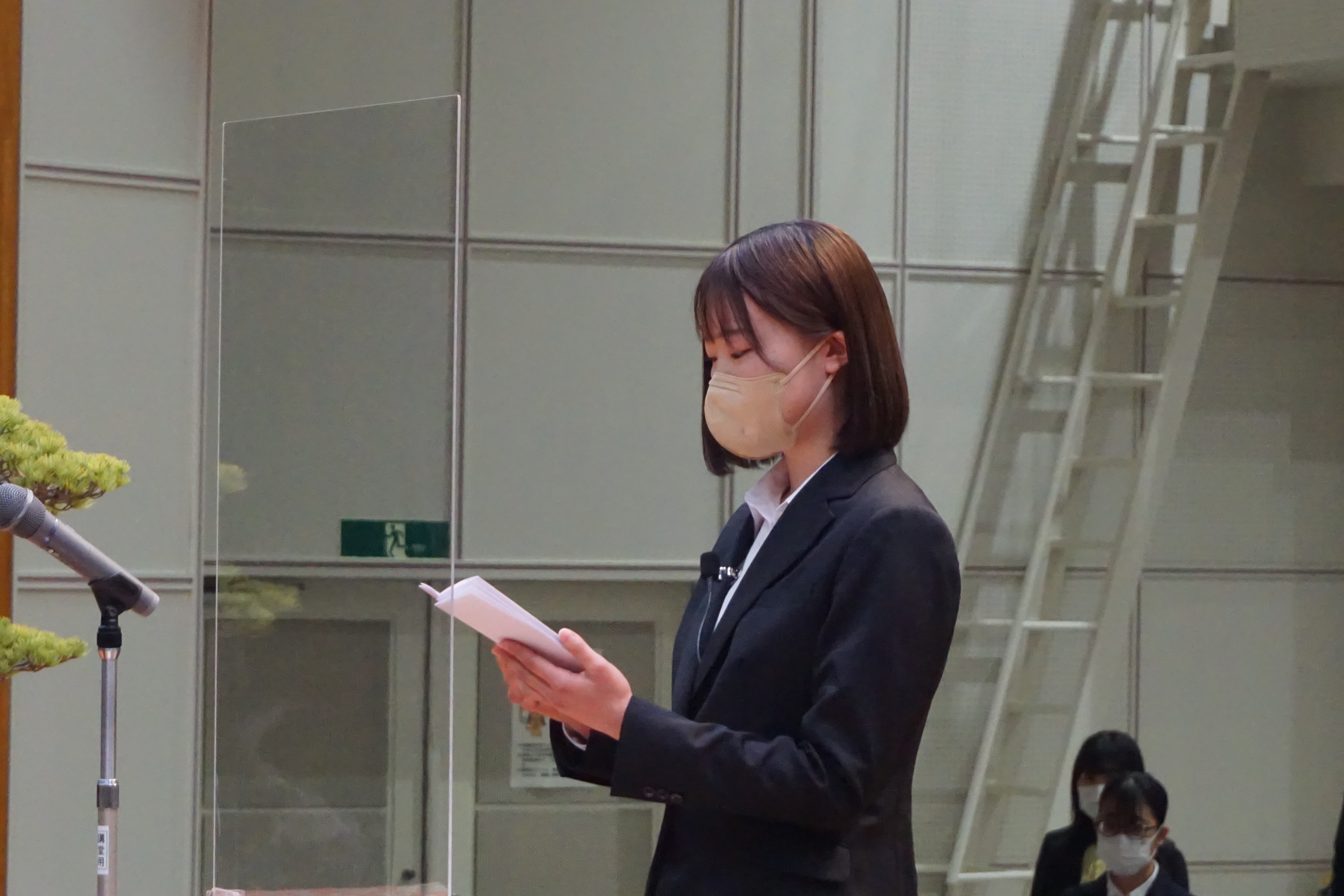 新入生宣誓の様子