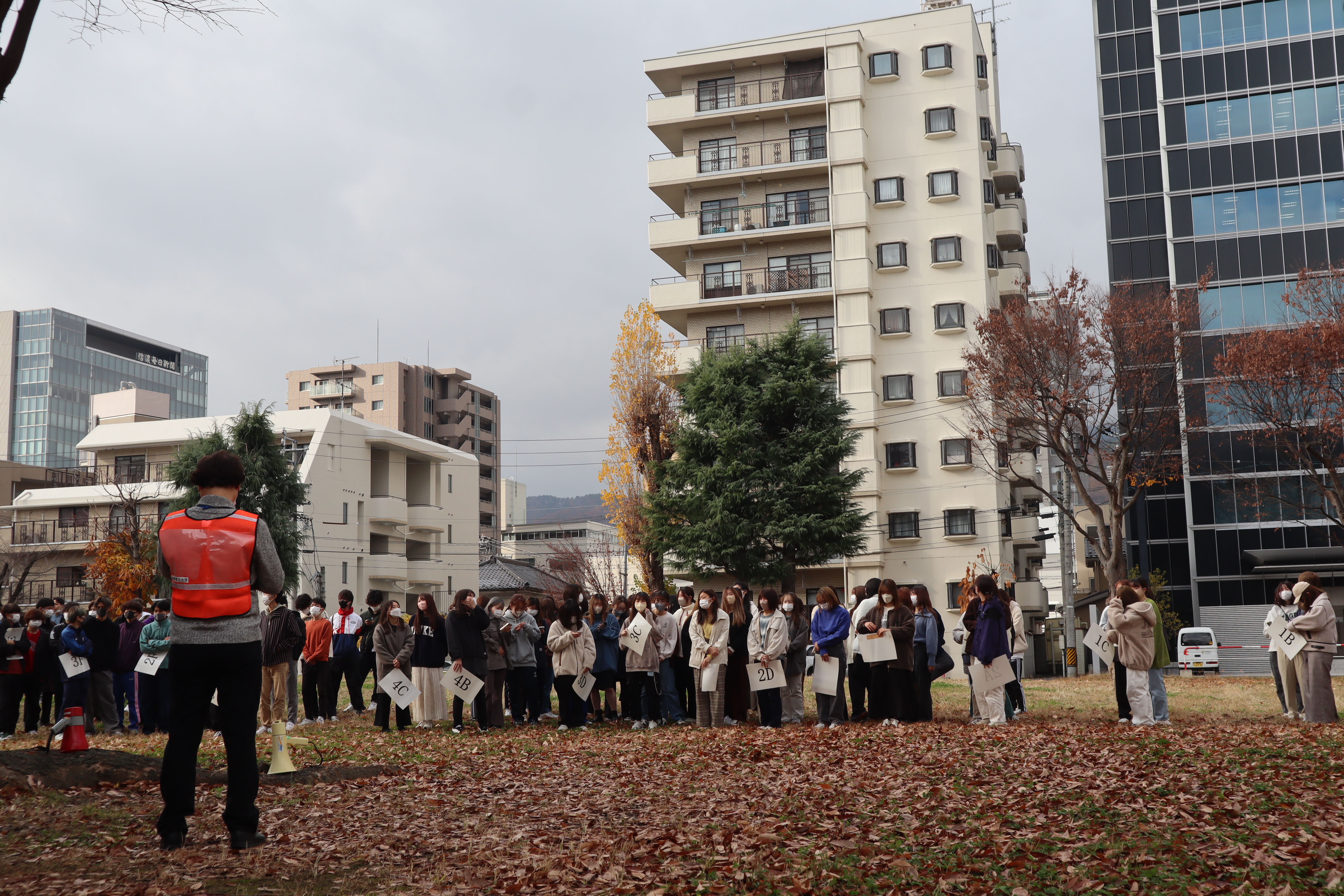 避難・消防訓練の様子
