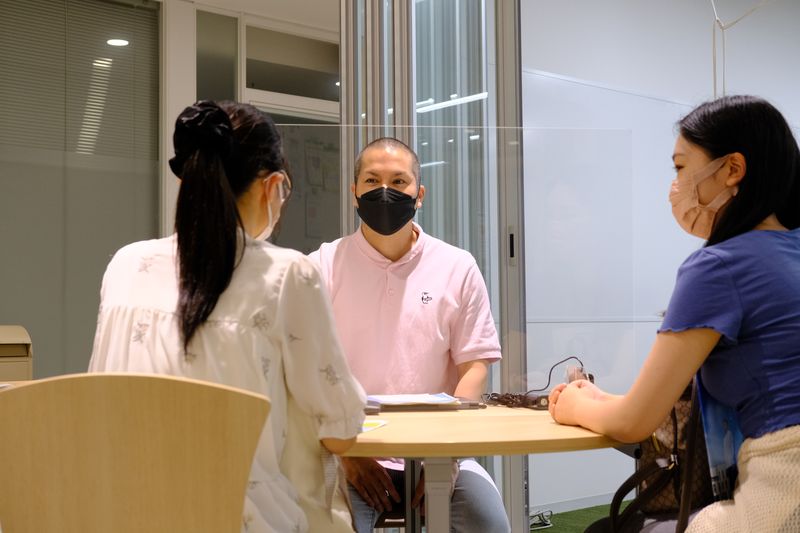 教員相談コーナーの様子