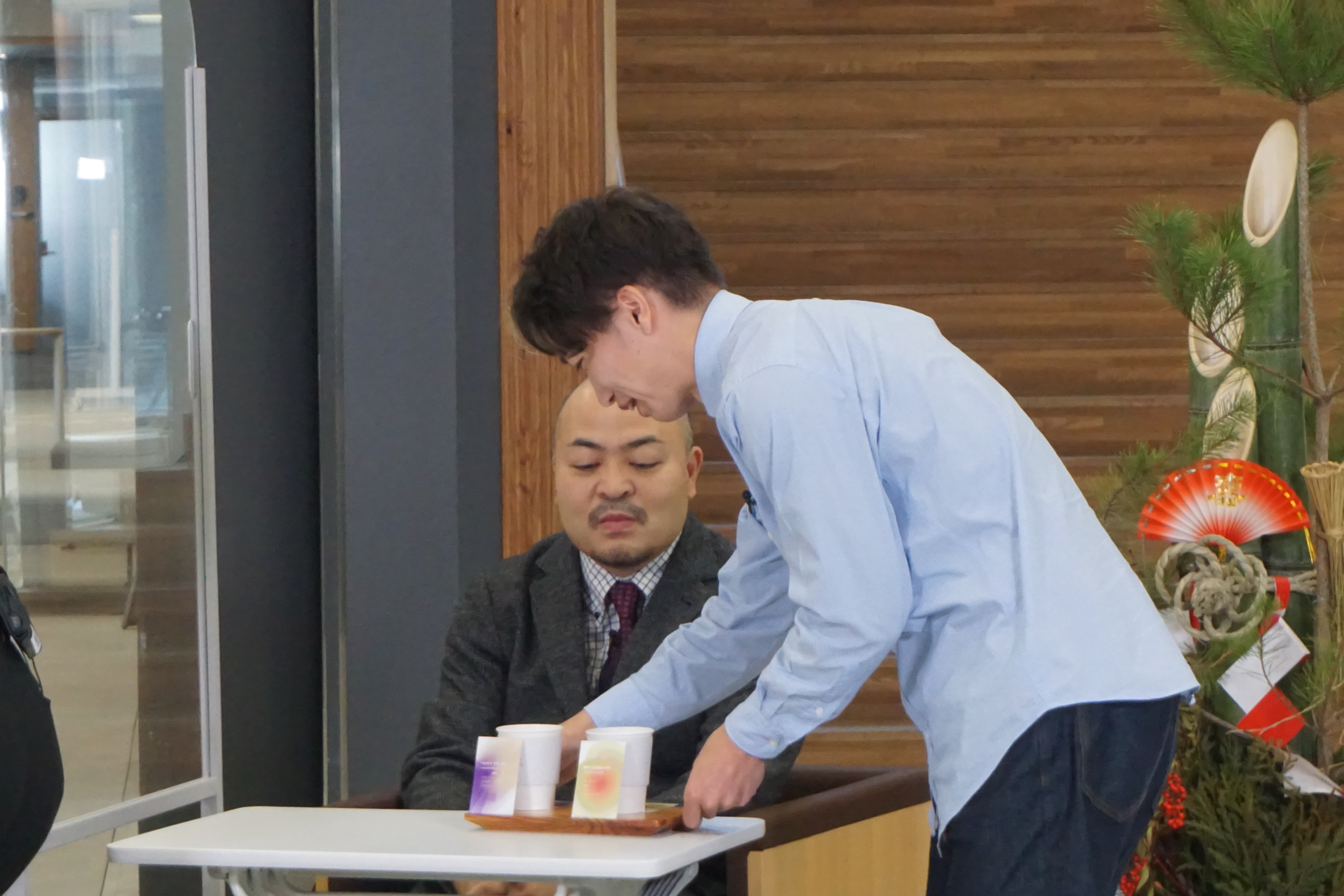 コーヒー試飲コーナーの様子