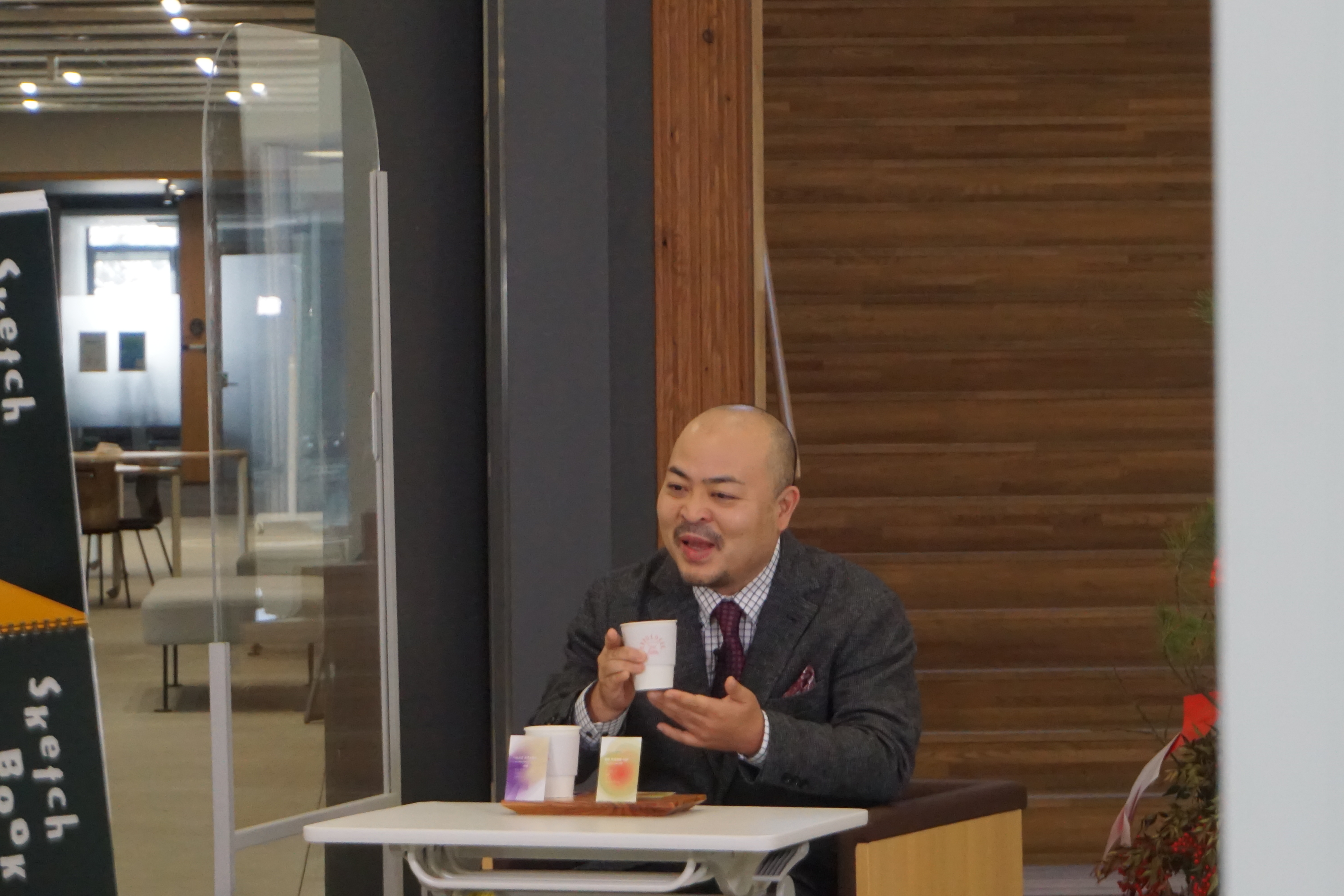 コーヒー試飲コーナーの様子